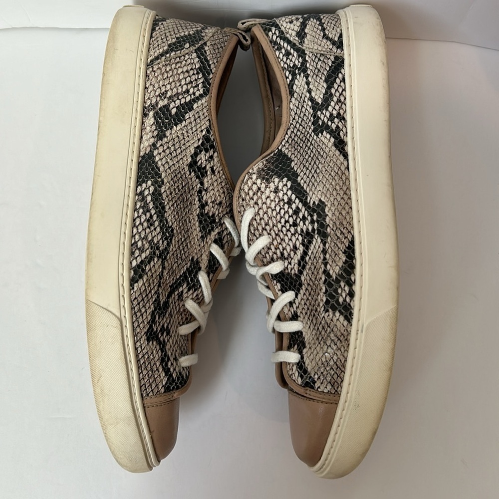 Cole Haan Hendrix Snake Print Laceup Sneakers Leather Animal Print Size 8 - Picture 11 of 13